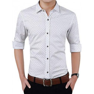 Polk Print Dotted Shirts for Men for Formal Uses