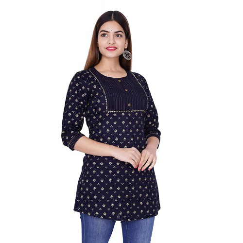 Women’s Stylish Fashionable Rayon Printed Work top Size Casual || Party || Beach || Formal || Meeting || Office wear || Party || Evening || College