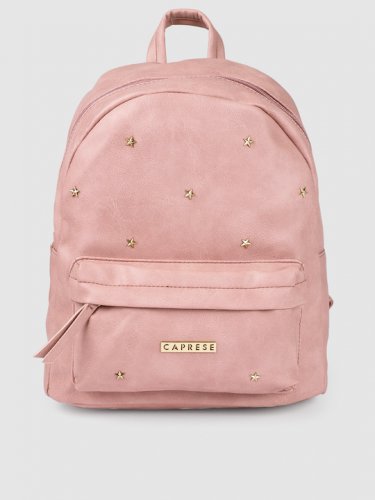 Women Pink Embellished Backpack