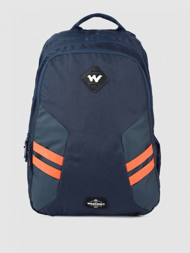 Unisex Blue Solid Backpack