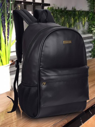 Unisex Black Laptop Backpack