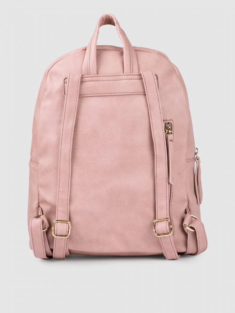 Women Pink Embellished Backpack