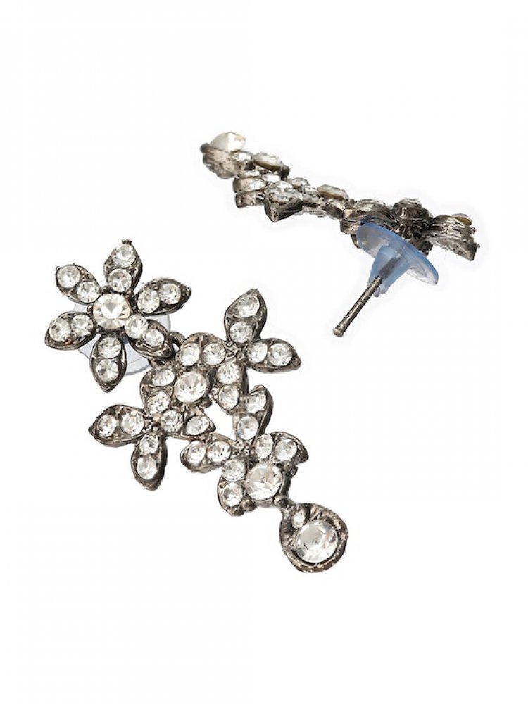 Silver-Plated Stone-Studded Jewellery Set