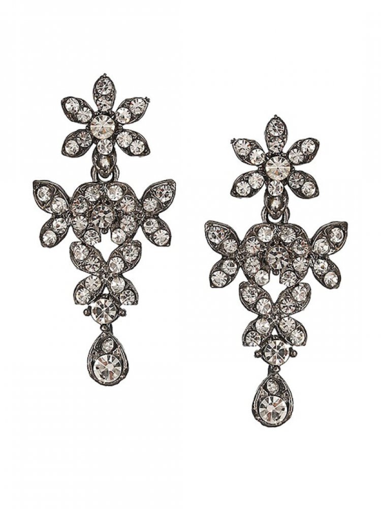 Silver-Plated Stone-Studded Jewellery Set
